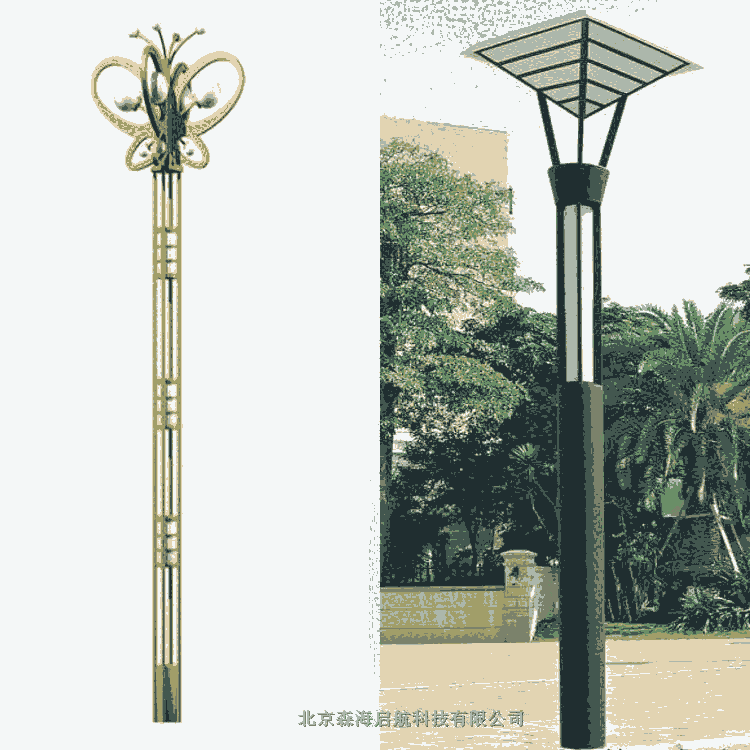 4米鋰電池LED光源太陽能一體燈廣場(chǎng)小區(qū)庭院公園照明廠家直銷