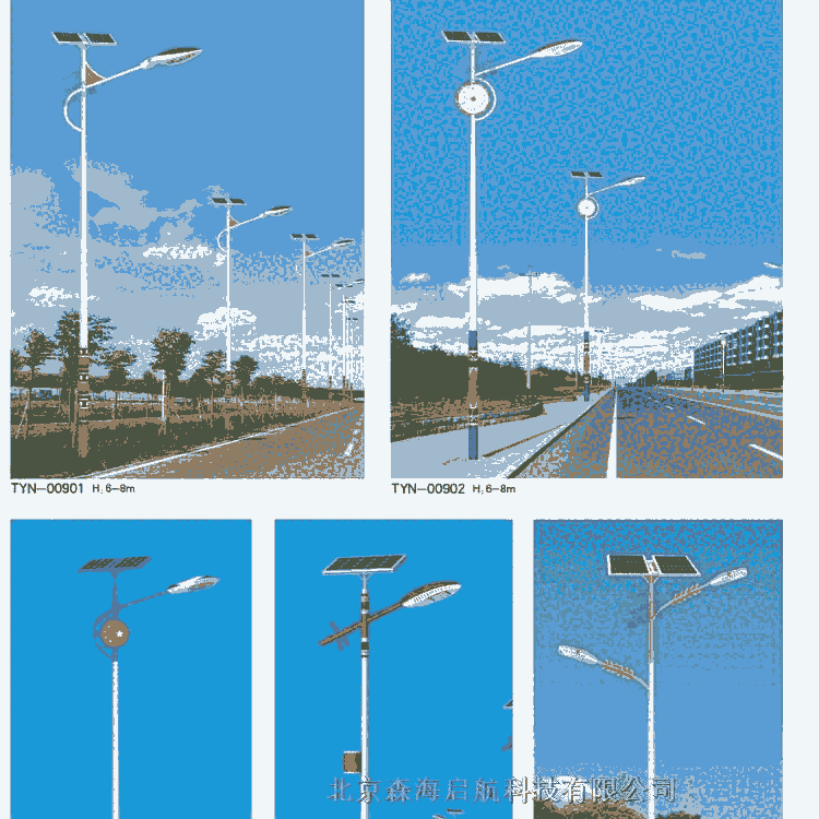 鄉(xiāng)村市電LED路燈安裝 6米太陽能路燈工廠價(jià)格